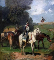Dragoons Making a Halt